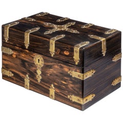 Schön ausgestattet 19. Jahrhundert Coromandel Tea Caddy