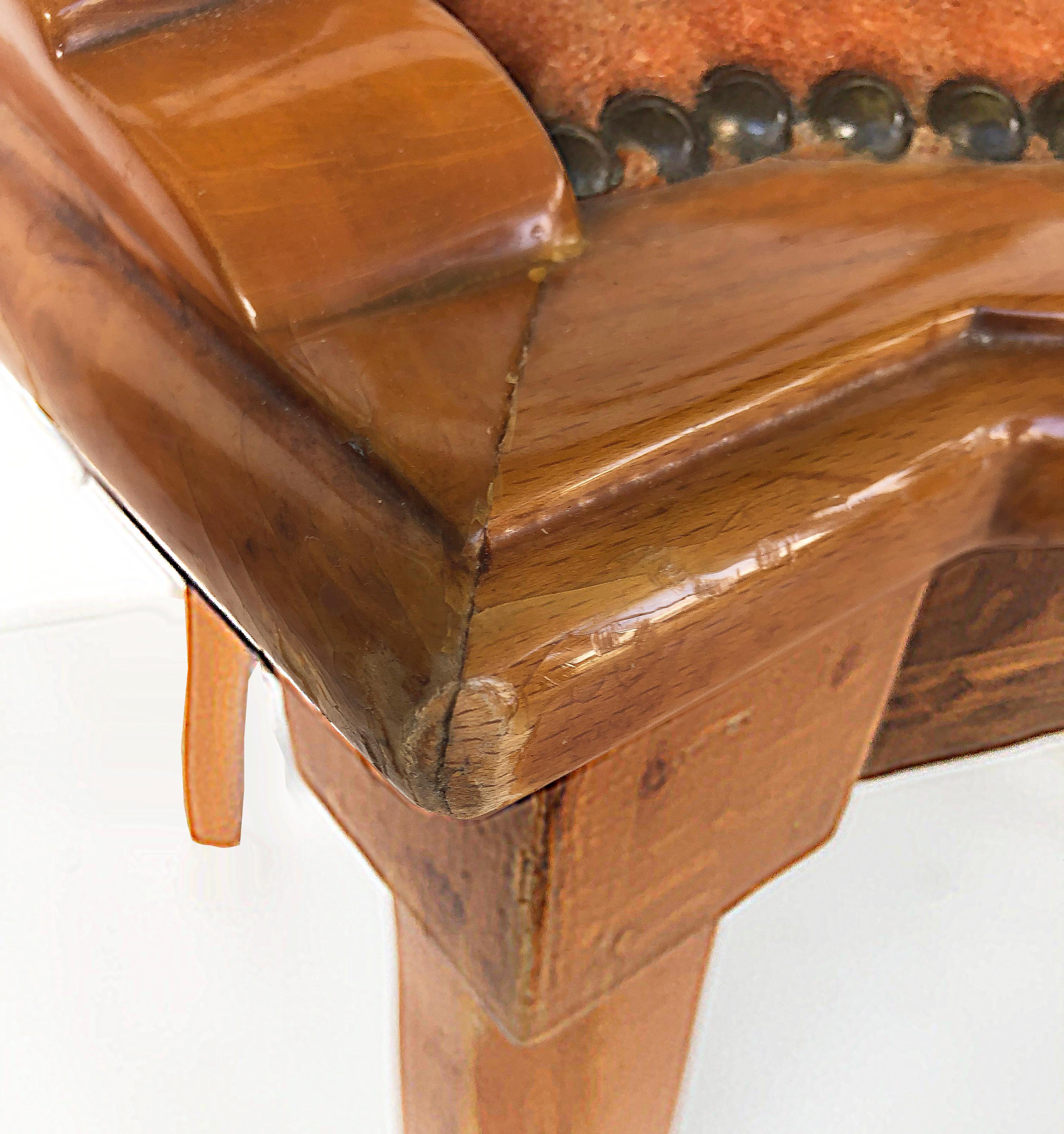 1920s Grained Fine Austrian Biedermeier Burlwood Table and 2 Chairs For Sale 12