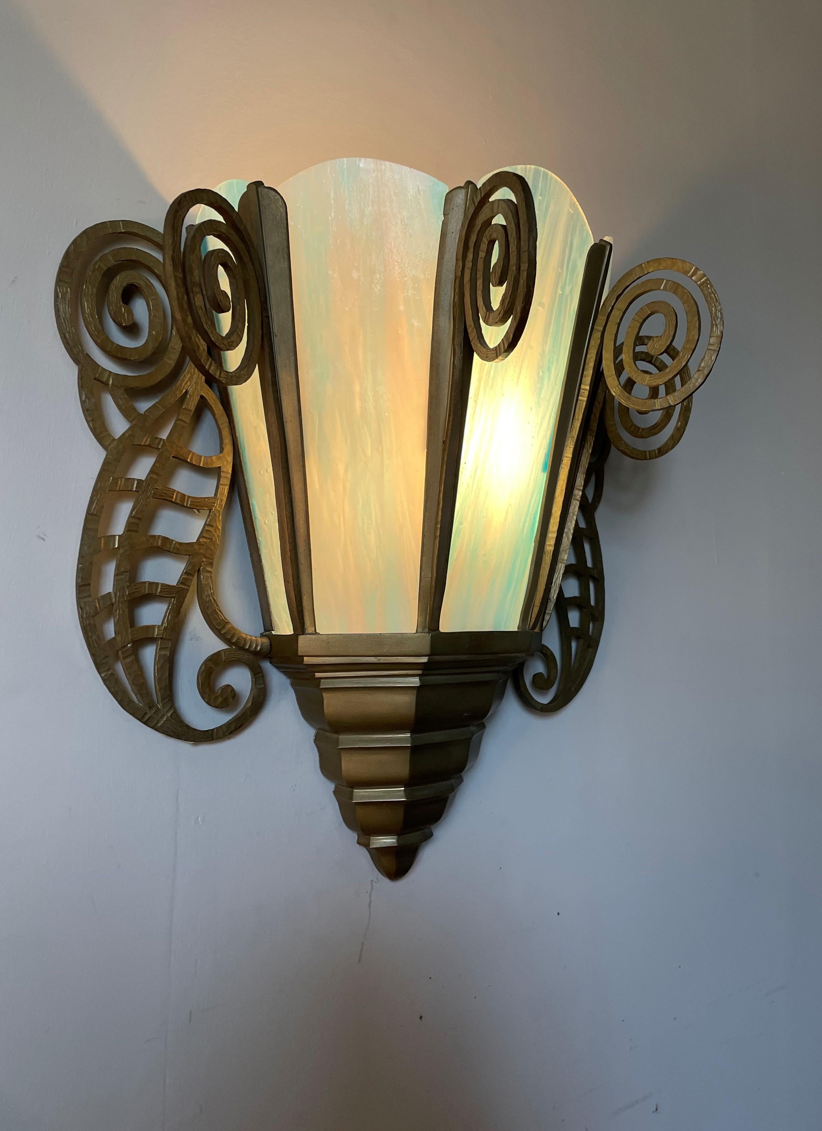 art nouveau wall sconce