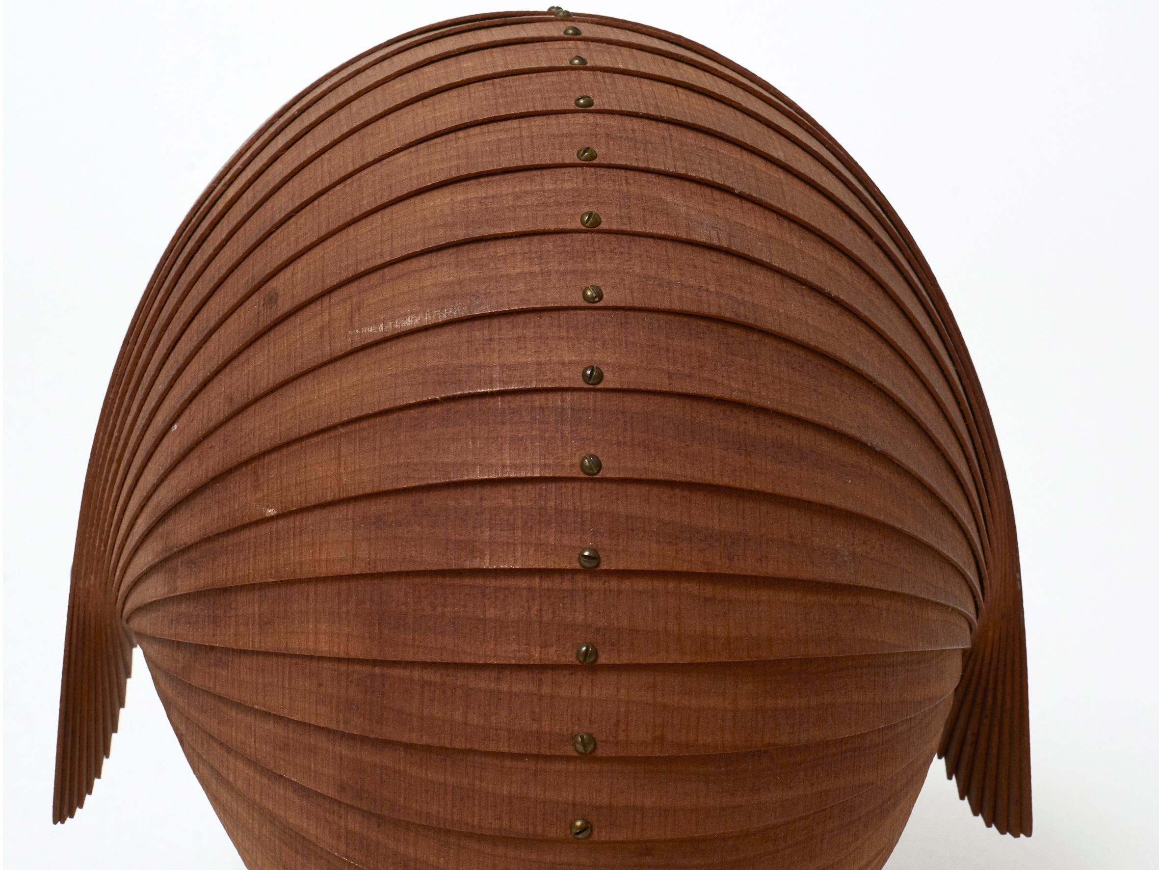 French Beautifully Made Bentwood Nautilus Form Sculpture, circa 1970s For Sale