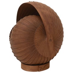 Beautifully Made Bentwood Nautilus Form Sculpture, circa 1970s