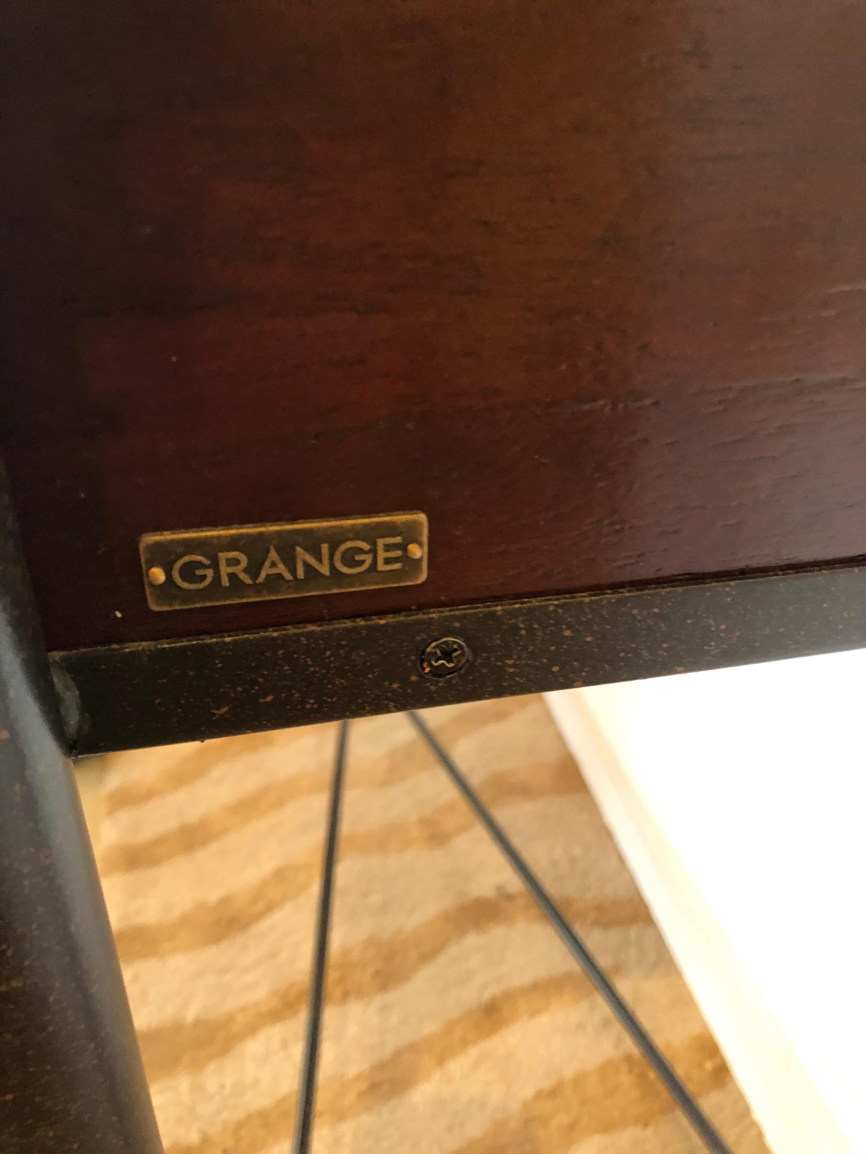 Iron Beautifully Made Mahogany Console Sofa Table by Grange