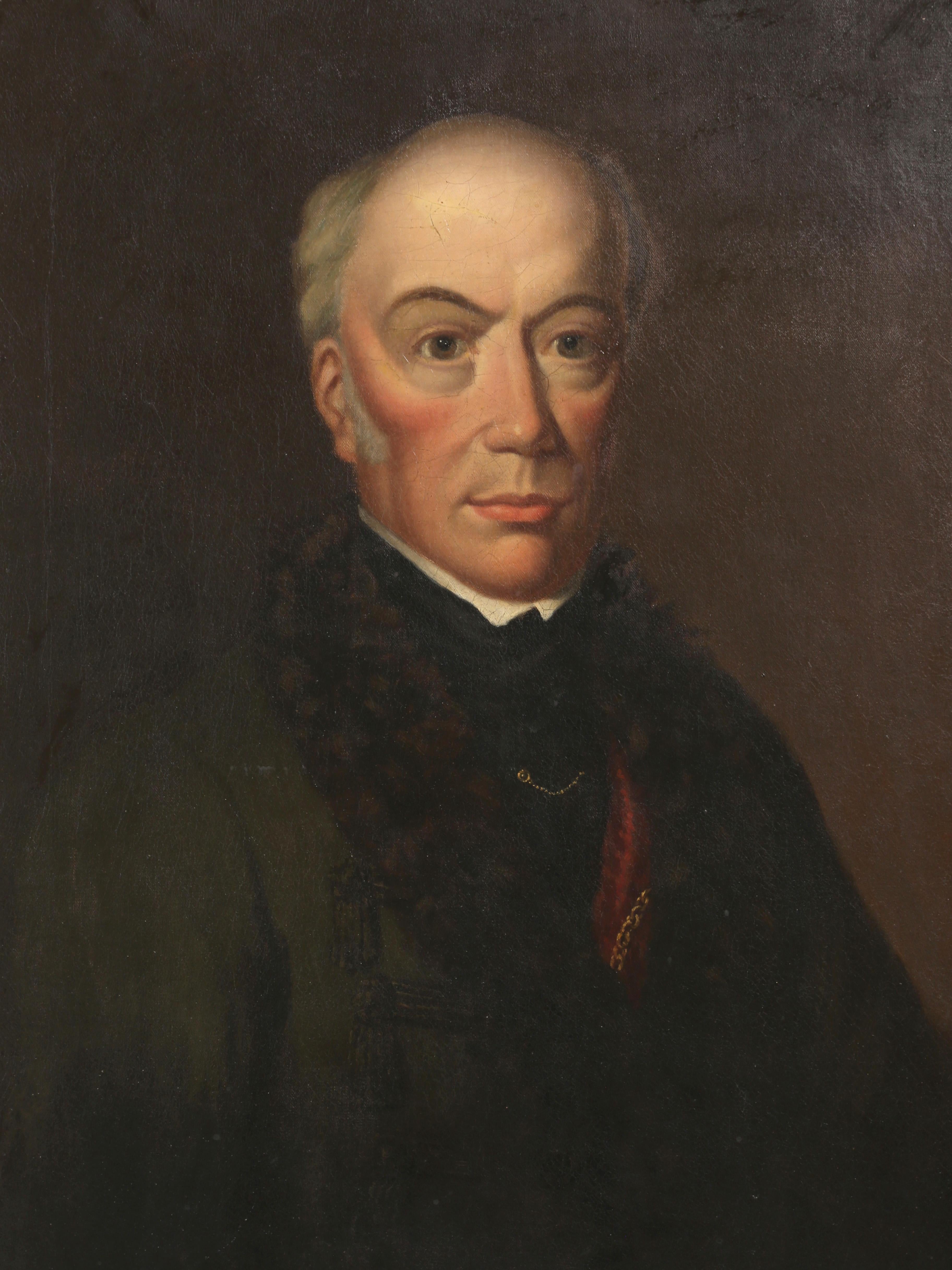 Dipinto a mano Dipinto a olio di James John Forbes Leith, nato a Coloni nel 1778, splendidamente lavorato in vendita