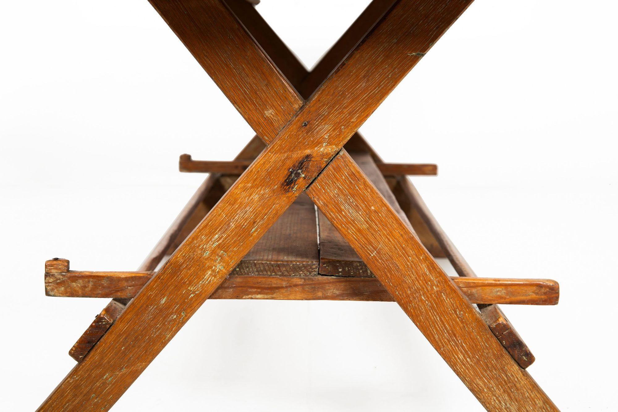 Beautifully Patinated 19th Century American Harvest Farm Table 6