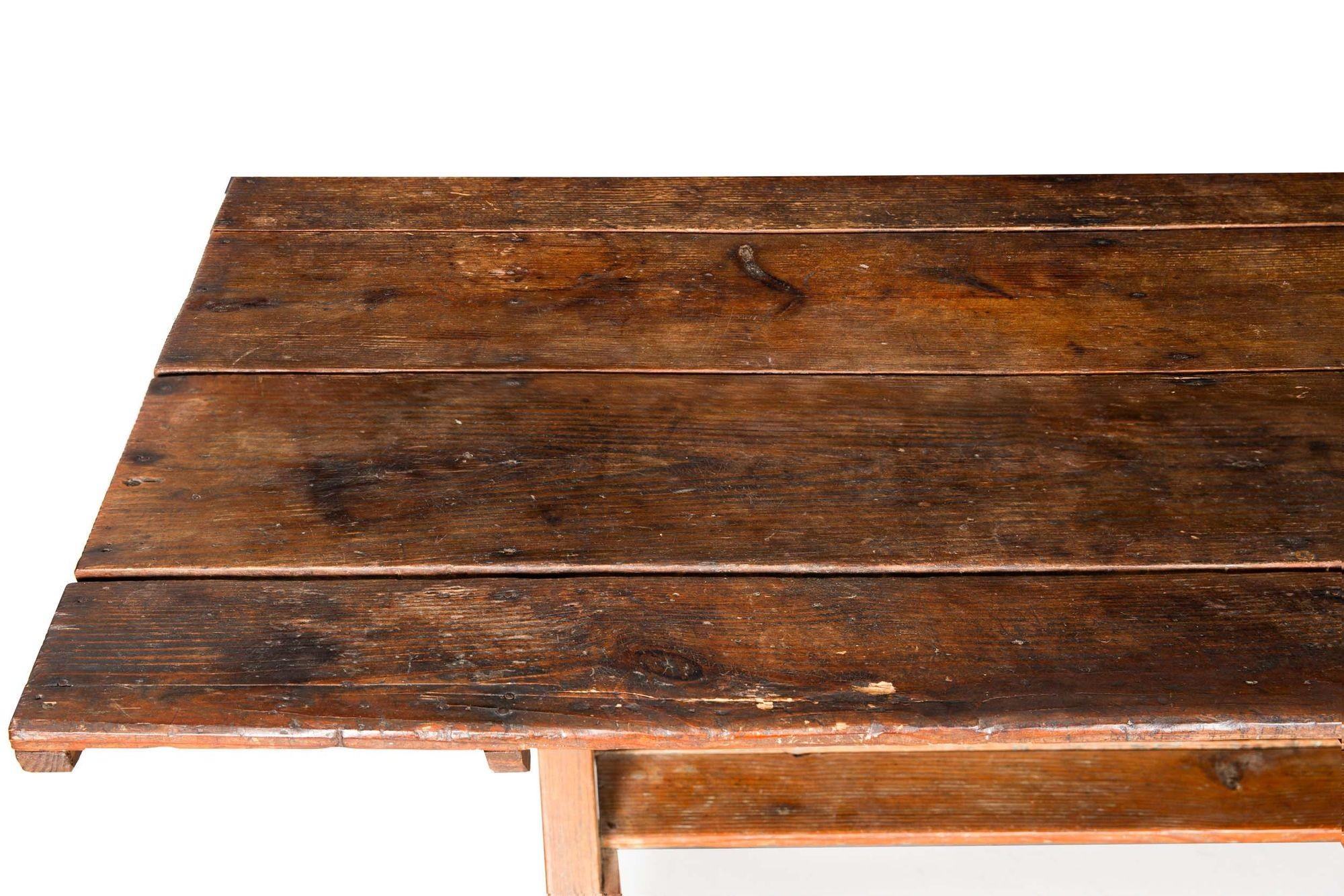 Beautifully Patinated 19th Century American Harvest Farm Table 7