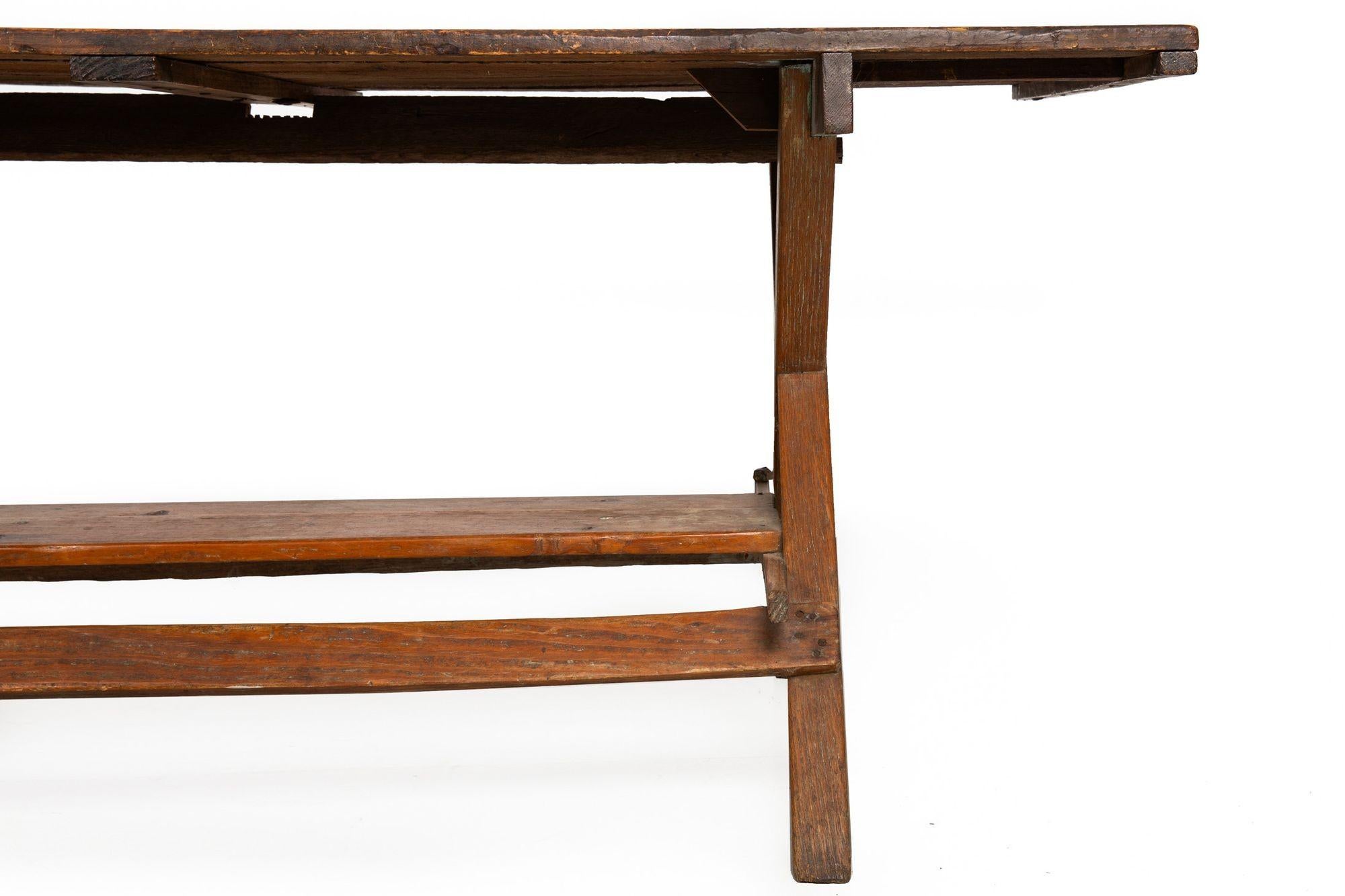 Beautifully Patinated 19th Century American Harvest Farm Table 2