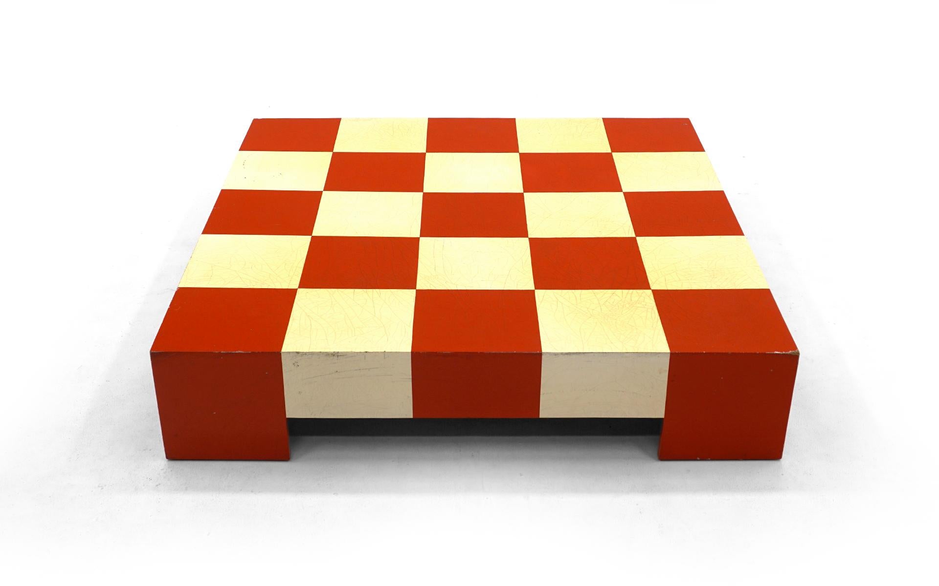 checkered coffee table