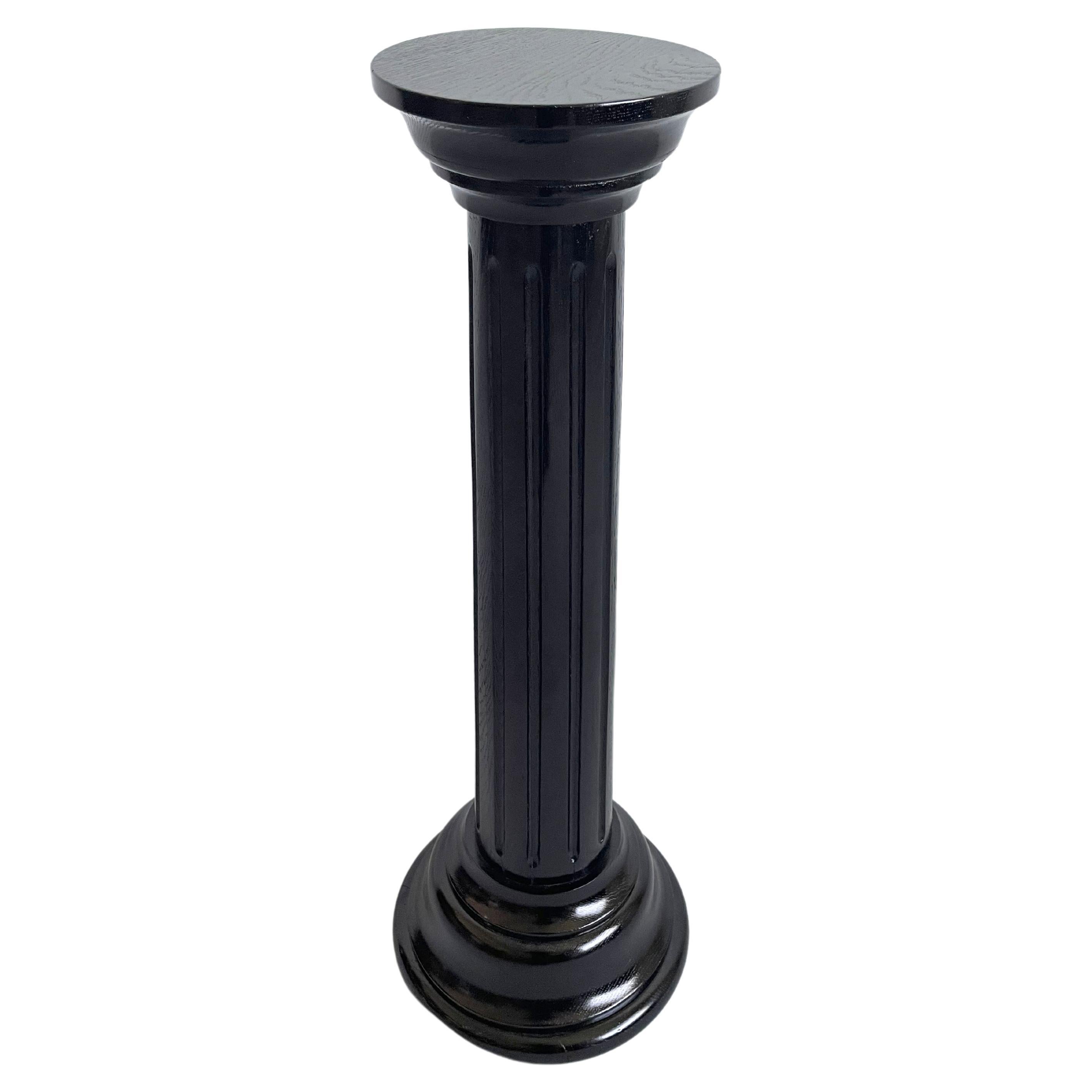 Beautifully Restored Neoclassical Column Pedestal Stand, Late 19th Century