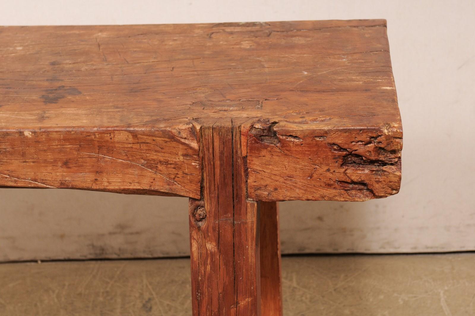 Beautifully Rustic Thick Chopping Block Top Table Would Be a Great Sink Base 5
