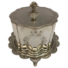 Beautifully Styled Silver Plate Biscuit or Cookie Box, 1900