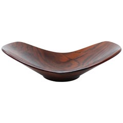 Beautifully Turned Wood Bowl / Vessel in Rosewood
