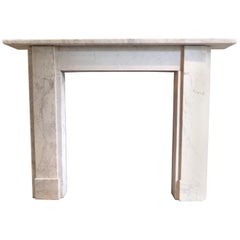 Beautifully Veined Georgian Carrara Marble Fireplace Mantel Piece