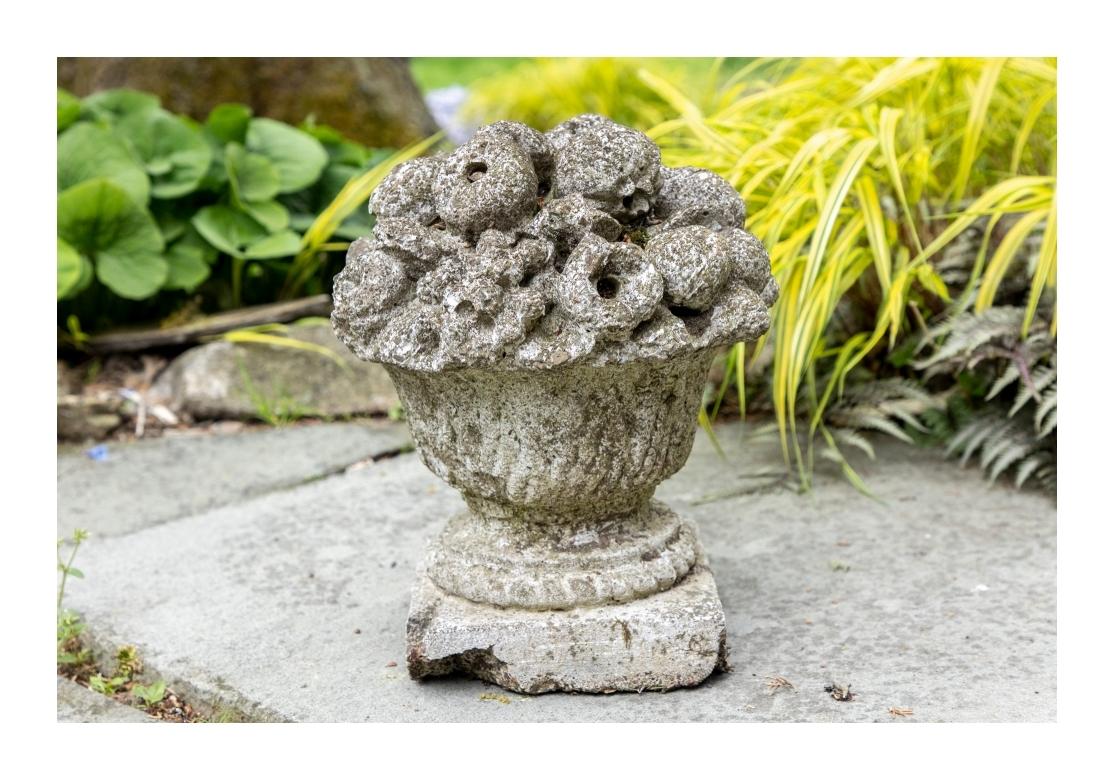 Cesta de frutas de cemento para el jardín 2