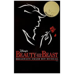 Beauty and the Beast 1999 U.S. Window Card Theatre Poster