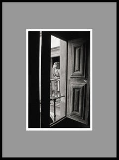 "Beauty at the Window" Black & White Photography Portrait - Gelatin Silver Print