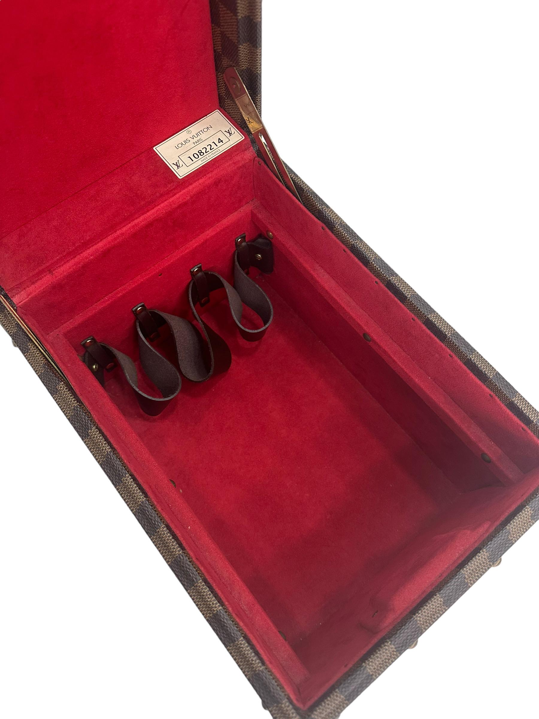 Beauty Rigido Louis Vuitton Boite Flacons Damier For Sale 10