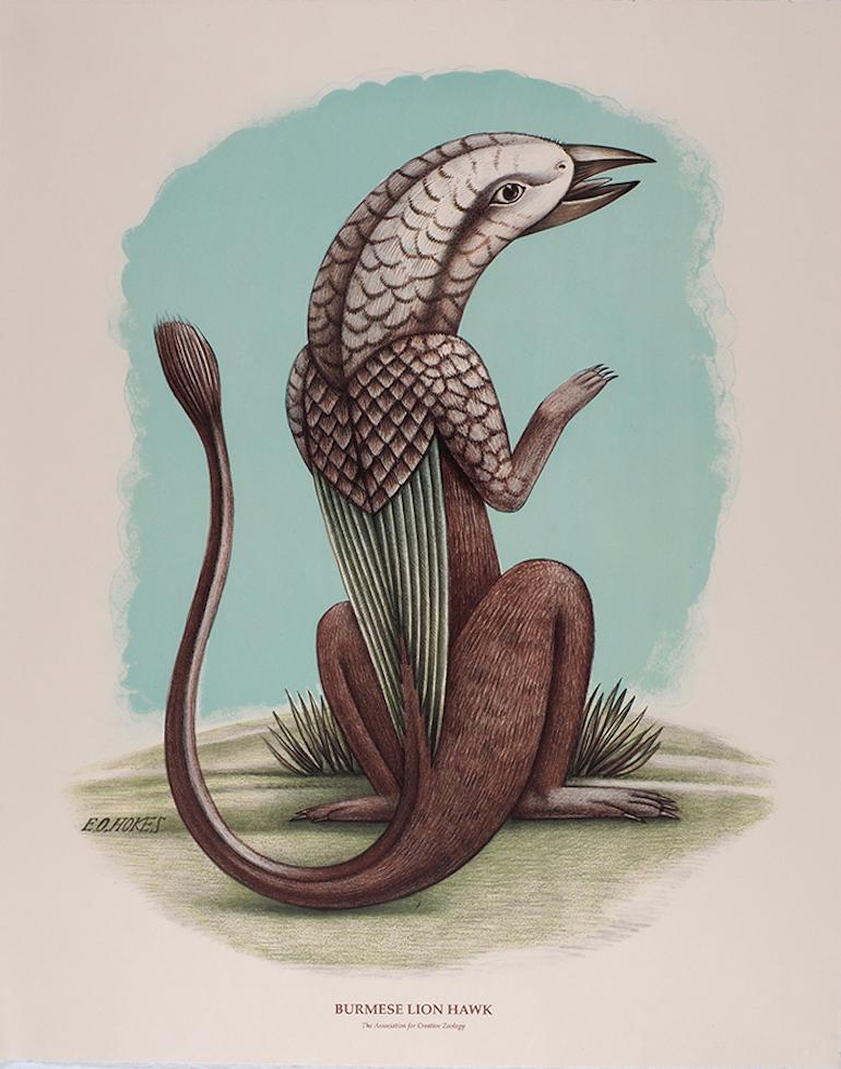 Beauvais Lyons Animal Print - "Ornithological Quadrupeds", 9 Lithographs in Hand-made Portfolio