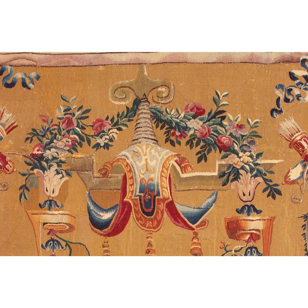 French Beauvais Tapestry, Design after Jean Berain For Sale