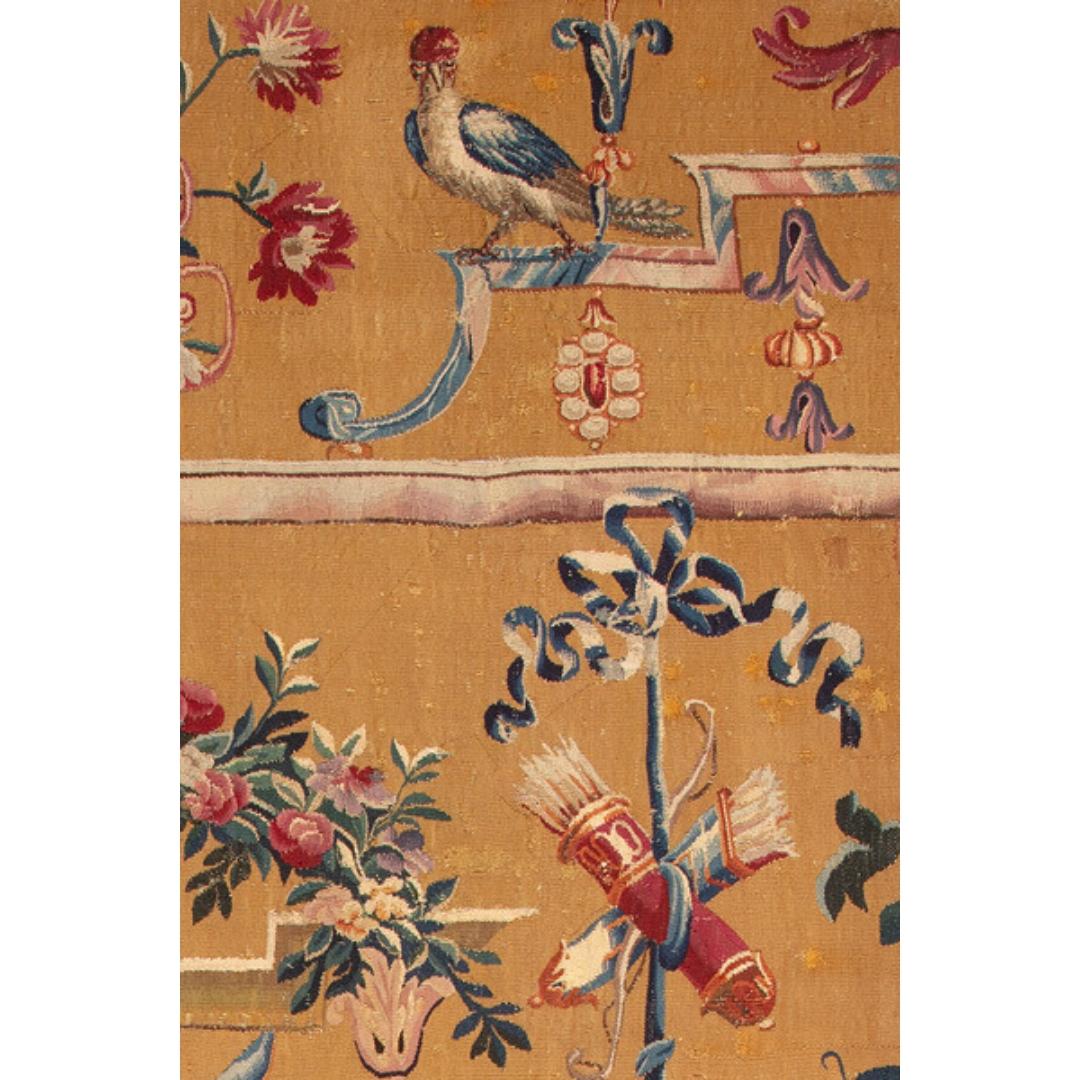 Woven Beauvais Tapestry, Design after Jean Berain For Sale