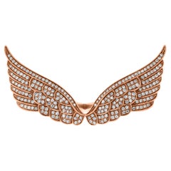 Beauvince 2 Finger Wings Diamond Ring (0.86 ct Diamonds) in Rose Gold