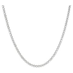 Beauvince Adjustable Length Cupcake Diamonds Tennis Necklace 7.18 Ct in Gold