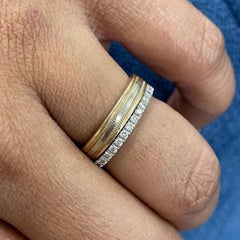 Beauvince Anillo de Diamantes Casi Eterno '0.32 Ct Diamantes' en Oro Blanco