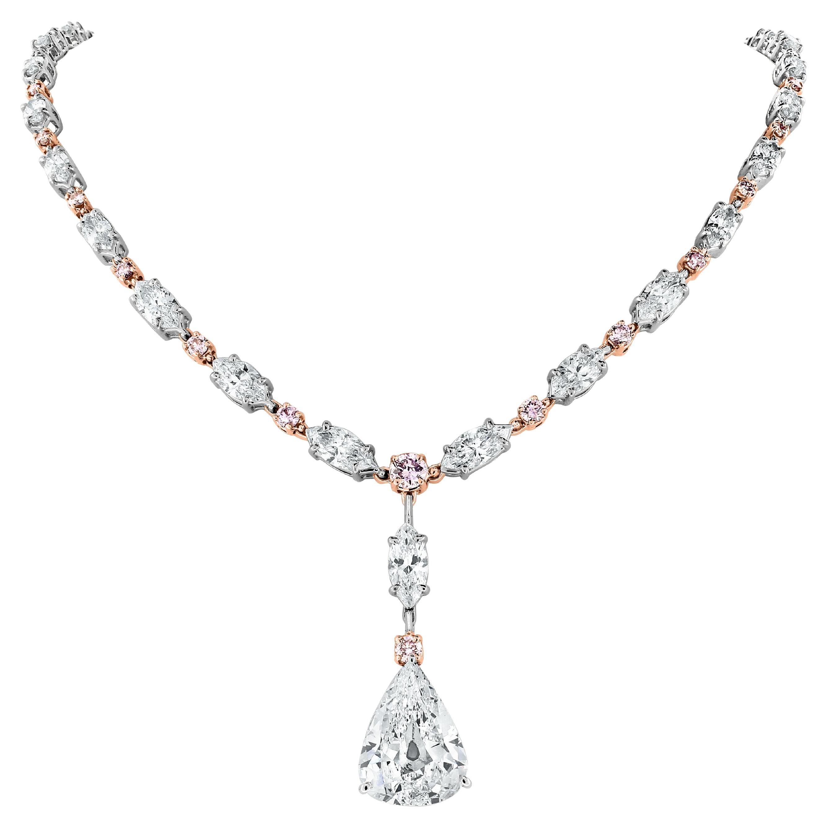 Beauvince Ariana Diamond Necklace, '17.76 Ct Diamonds', in Gold
