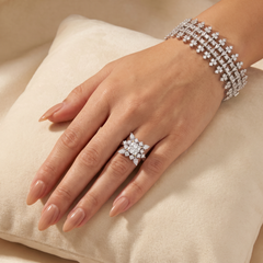Beauvince Athena Bracelet (20.25 ct Diamonds) in 18K White Gold