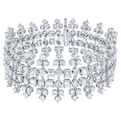 Beauvince Athena Bracelet (20.25 ct Diamonds) in 18K White Gold