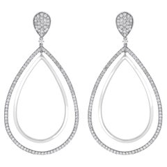 Beauvince Audrey Diamond Earrings '4.25 ct Diamonds' in White Gold