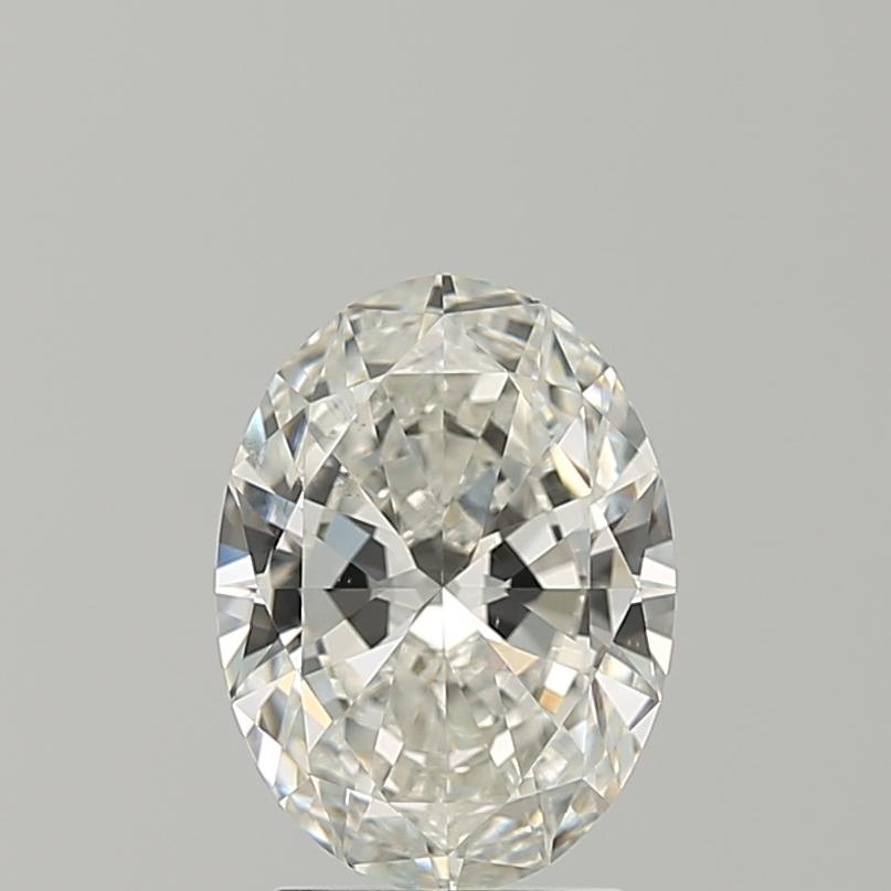 Beauvince Bianca Verlobungsring (2,01 Karat ovaler HVS2 GIA Diamant) aus Weißgold im Angebot 1