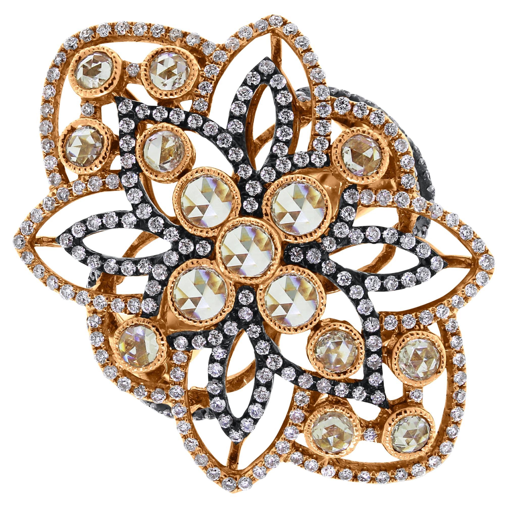 Beauvince Cassandra Diamond Ring (1.89 ct Diamonds) in Rose Gold