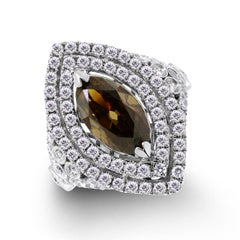 Beauvince Chocola Diamond Ring (2.44 ct Oval Fancy Dark Orangey Brown VS1 GIA)