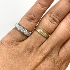 Beauvince Chunky Channel Set Princess Band (1.25 ct Diamonds) in Platinum