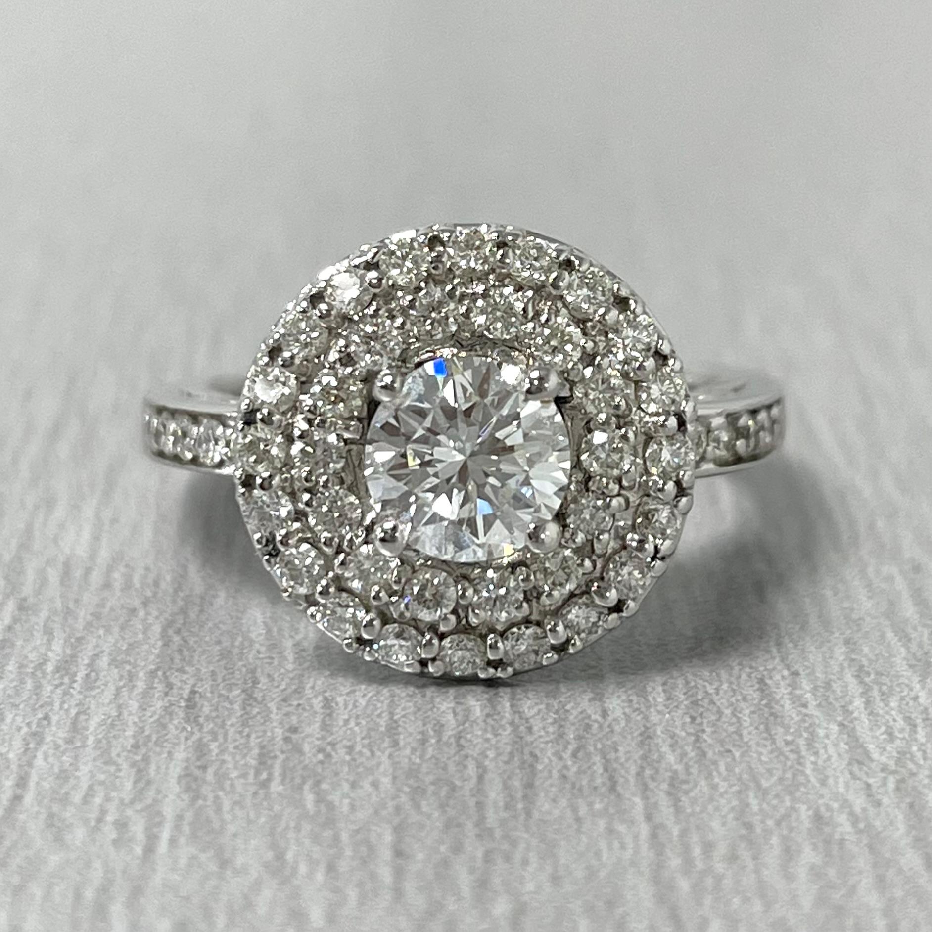 Beauvince Cosmos Verlobungsring aus Weißgold mit Diamanten im Zustand „Neu“ im Angebot in New York, NY