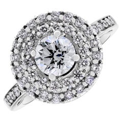 Beauvince Cosmos Diamond Engagement Ring in White Gold