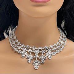 Beauvince Legacy Diamant-Halskette (23,45 Karat Diamanten) aus Weißgold