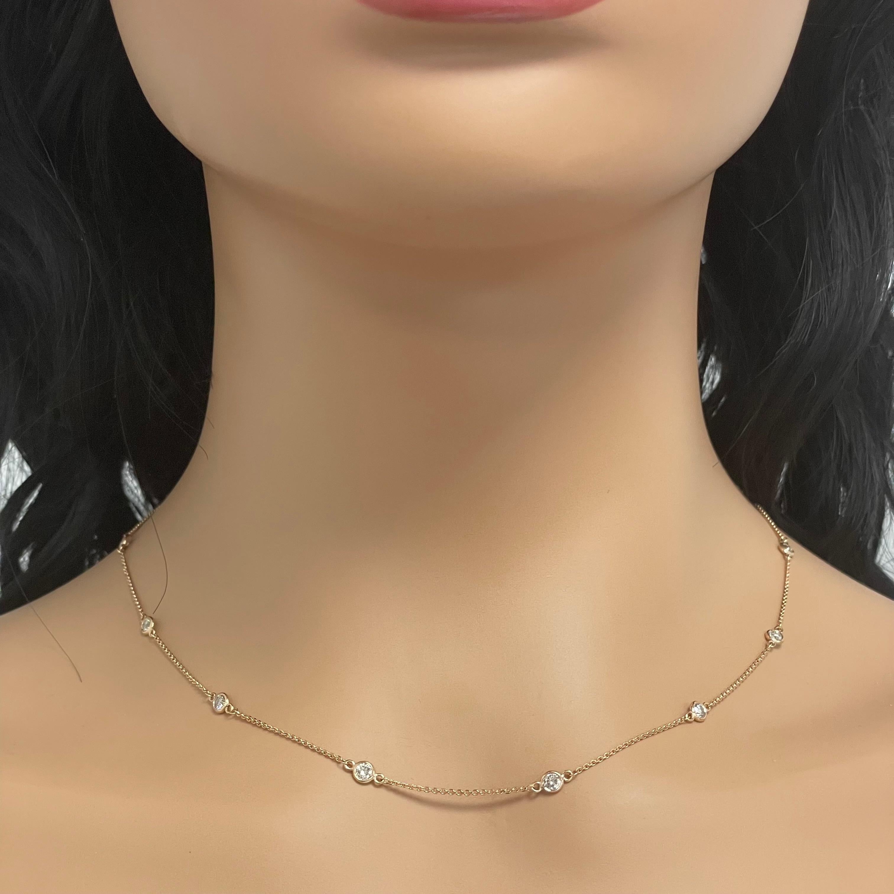 Fun & Chic this necklace is simple and sassy. It is great for daily stylish wear or an evening out. 

Diamonds Shape: Round 
Total Diamond Weight: 1.15 ct 
No. of Diamonds: 12
Diamond Color: Champagne Diamonds
Diamond Clarity: SI - I (Slightly