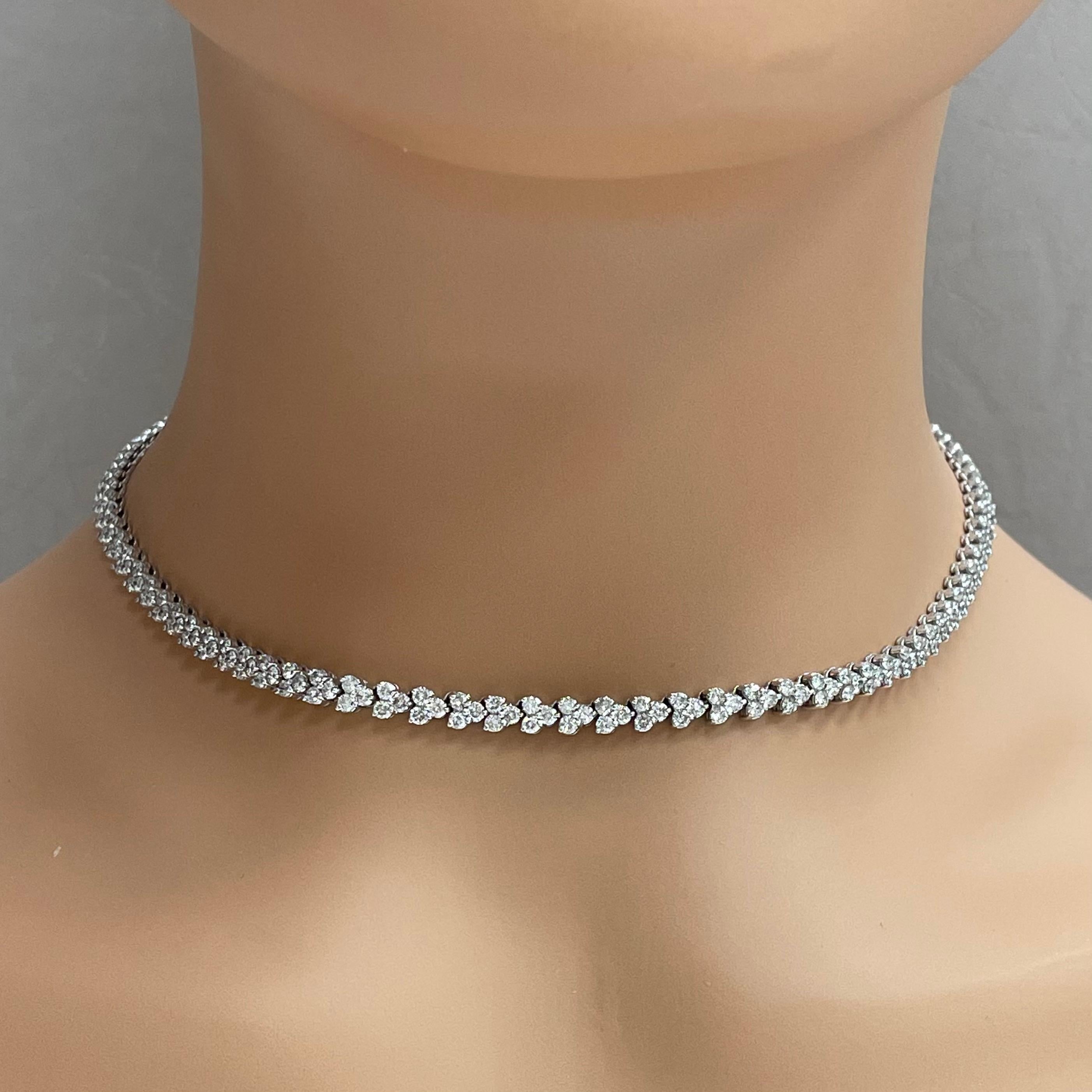 how to wear a tennis necklace