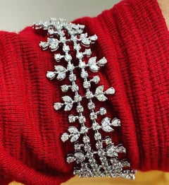 Beauvince Eloise Diamond Bracelet (9.29 ct Diamonds) in White Gold