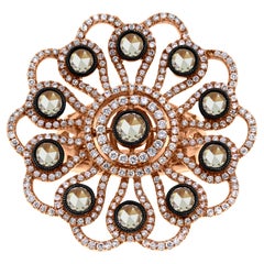 Anillo de Diamantes Flora Beauvince (2,11 ct Diamantes) en Oro Rosa