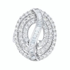 Beauvince Flow Diamond Ring (1.91 ct Diamonds) in White Gold