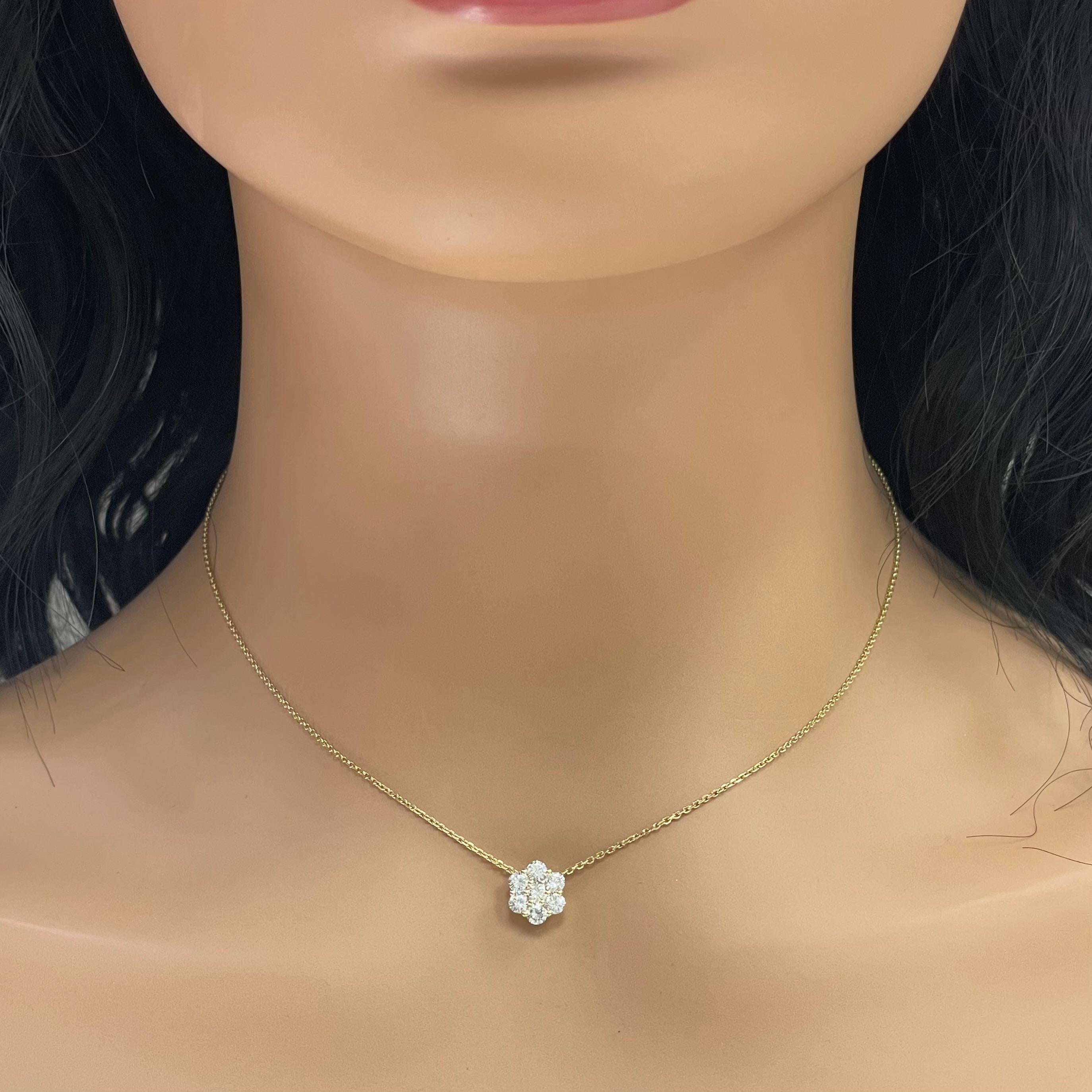 flower diamond pendant