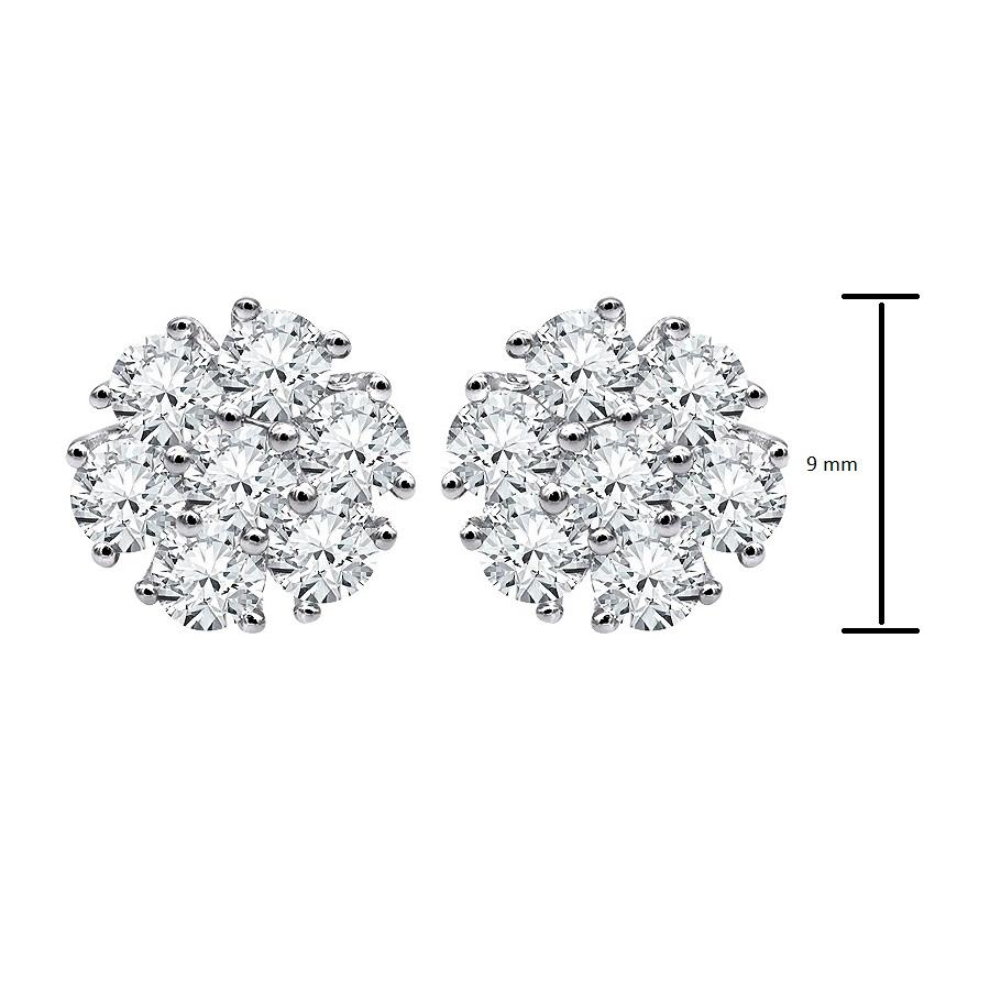 Diamond studs are a signature everyday piece of jewelry. They are a classic and elegant wear that is suitable for anywhere anytime.

Diamonds Shape: Round
Diamond Weight: 1.38 ct 
Diamond Color: FG
Diamond Clarity: VS (Very Slightly