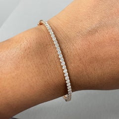 Beauvince Forever Diamond Bangle 1.60 Ct Diamonds in Rose Gold