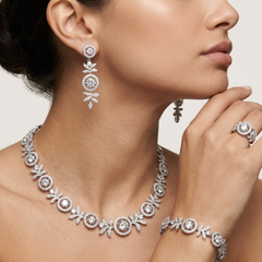 Beauvince Garland Bracelet (6.22 ct Diamonds) in 18K White Gold