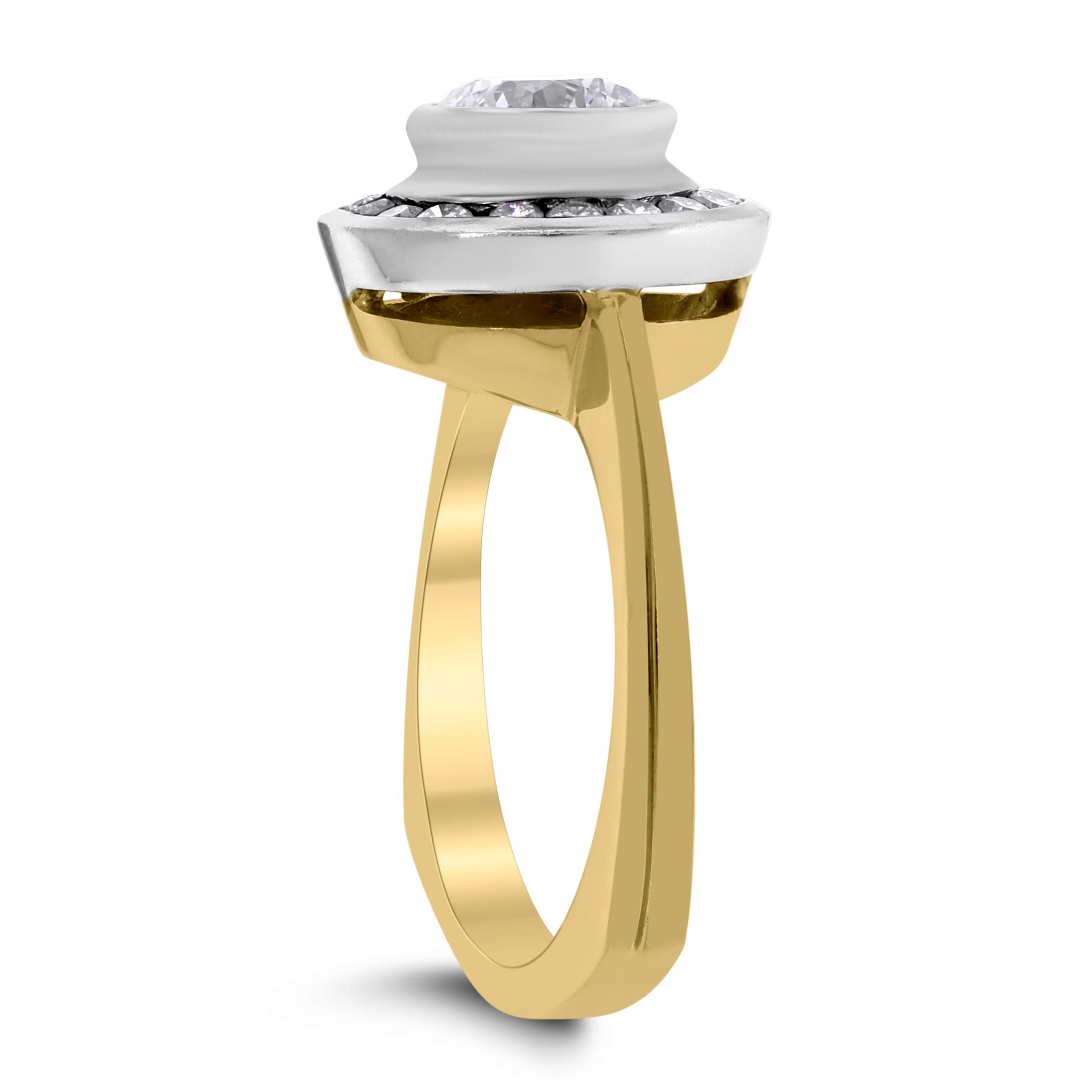 Beauvince Generations Engagement Ring (1.06 Round Diamond) in Gold For Sale 1