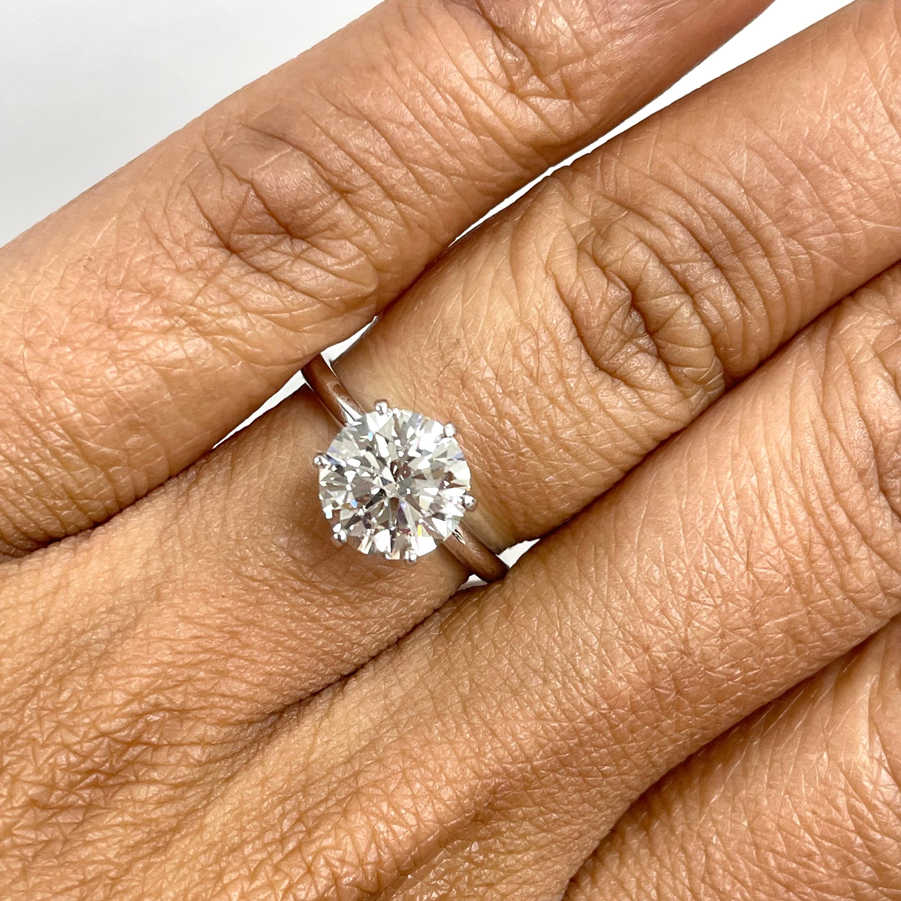 Beauvince GIA 2.00 Carat Round H Internally Flawless Engagement Ring In New Condition For Sale In New York, NY