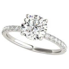 Beauvince GIA Certified 1.00 Carat Round HVS2 Engagement Ring