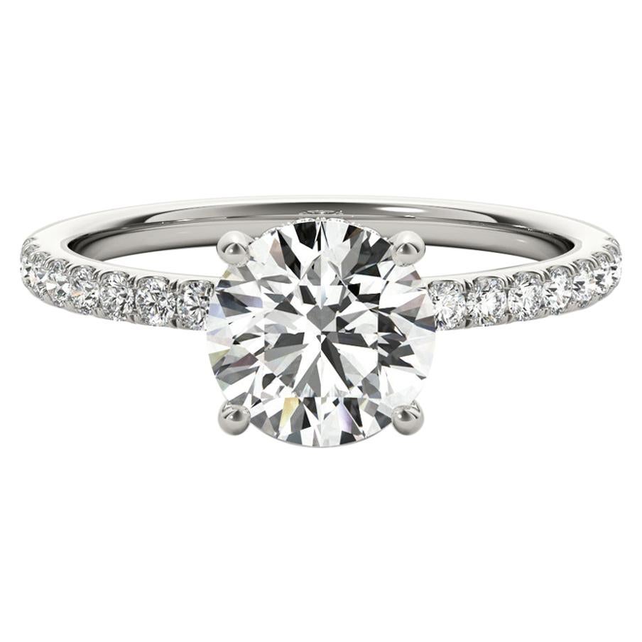 Beauvince GIA Certified 1.50 Carat Round GVS1 Engagement Ring